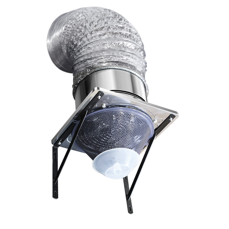 Square Range Hood with Bracket, Simple and Powerful Range Hood with Bracket for Household Use