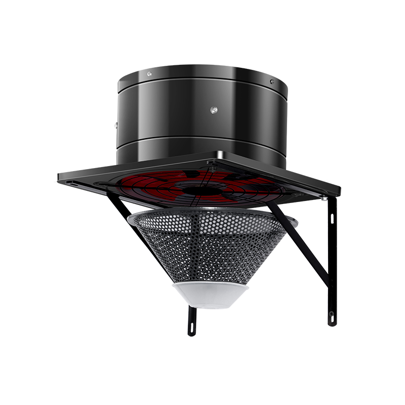 Black Range Hood with Bracket and Strong Suction