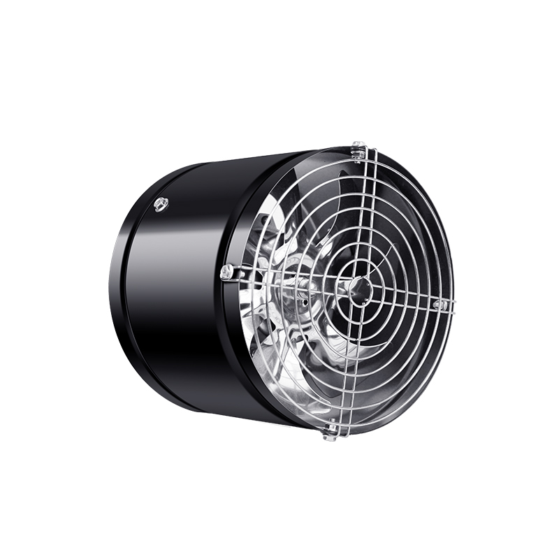 High Power Black Barrel Duct Ventilation Fan
