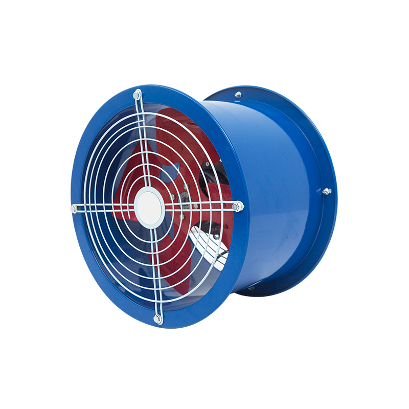 Low Noise Ducted Axial Flow Fan, Wall Mounted Axial Flow Circular Industrial Ventilation Exhaust Fan